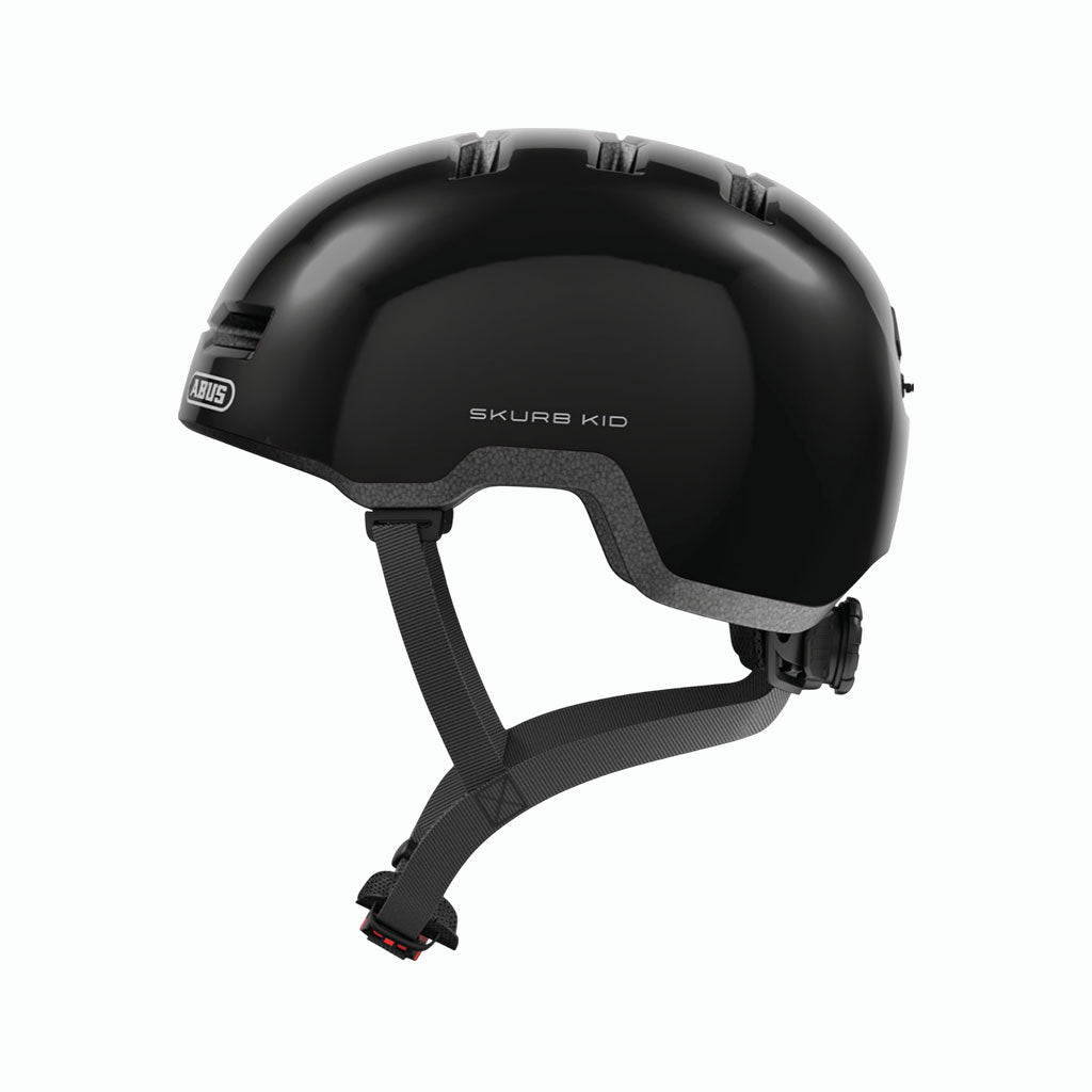 Casco Skurb Kid Shiny black