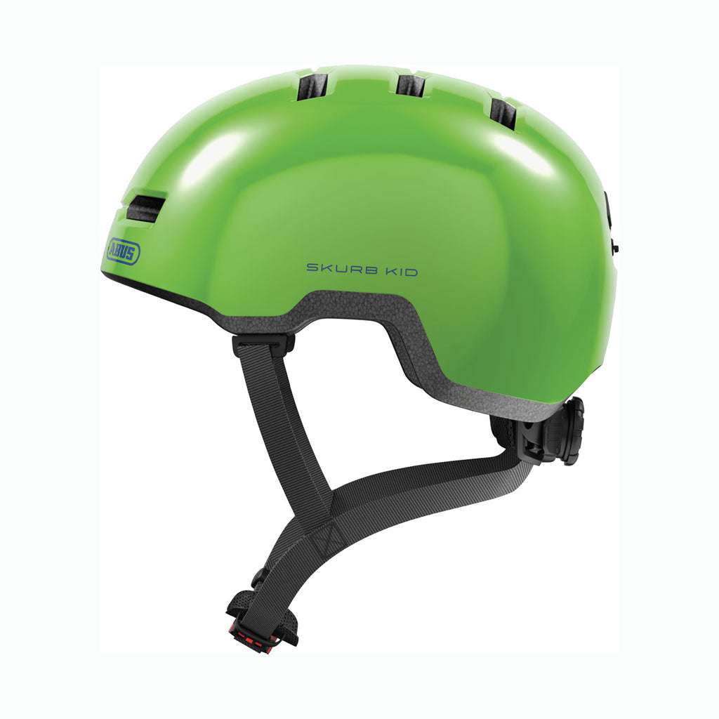 Casco Skurb Kid Shiny green