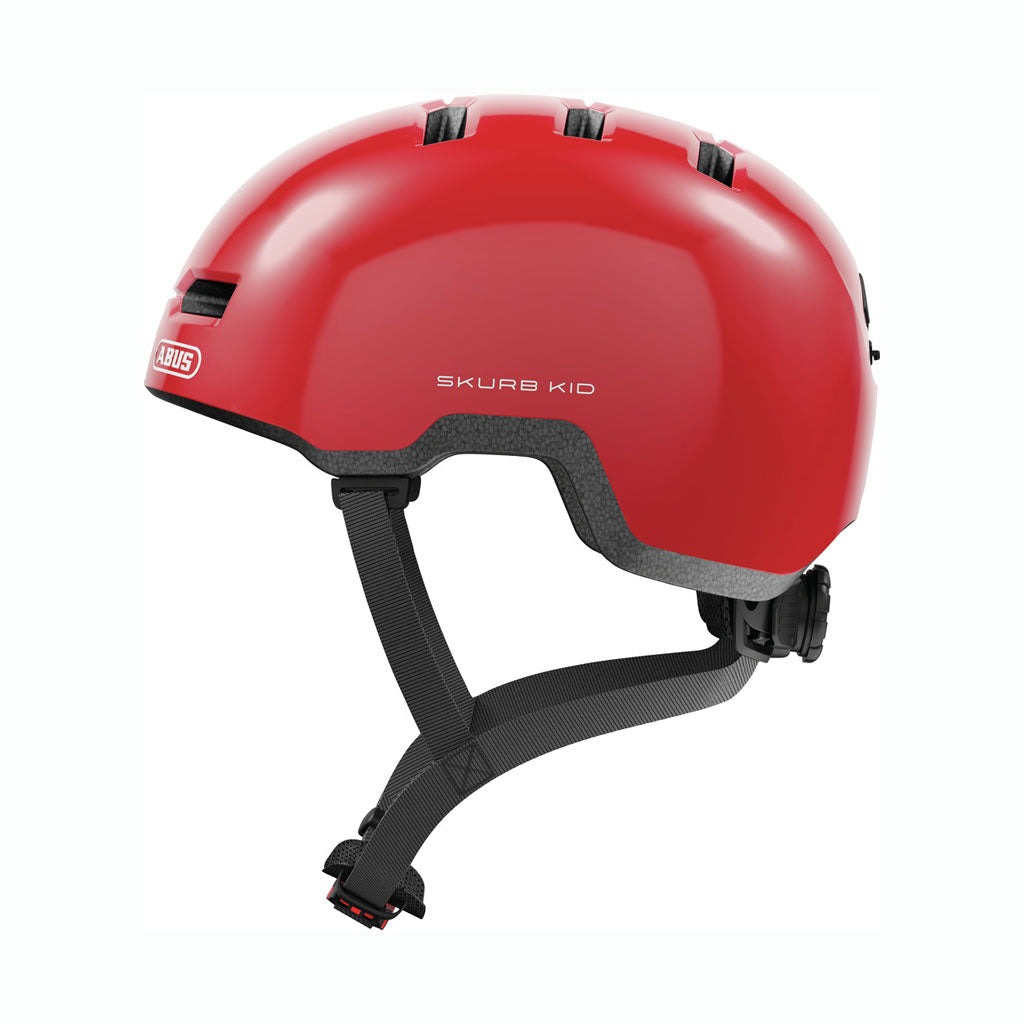 Casco Skurb Kid Shiny red